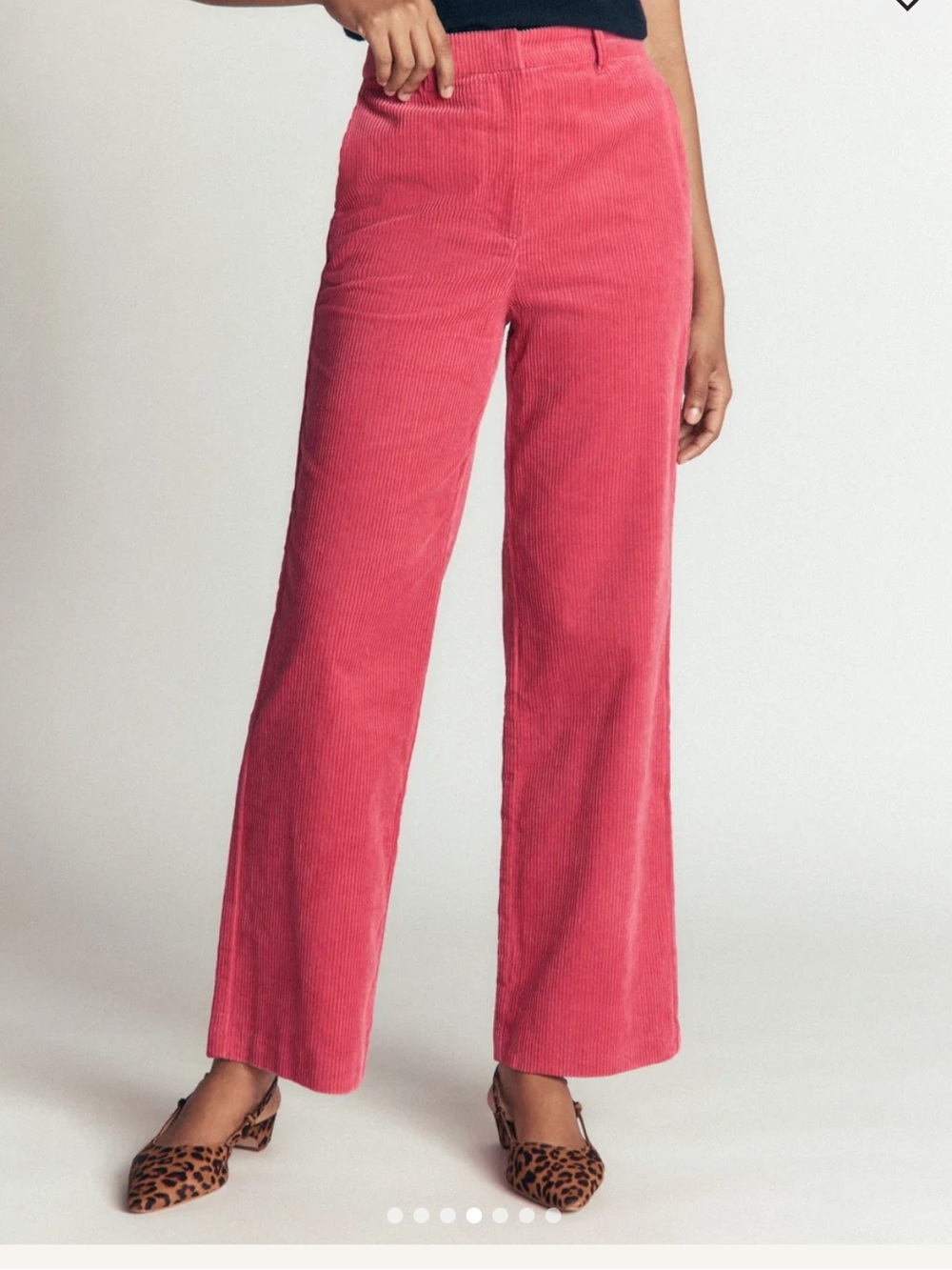 NWT BODEN Fitzrovia Cord Column Pants PNK 8L